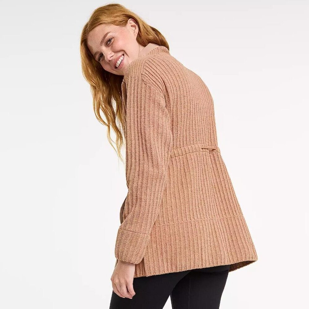 FLX Women's Commuter Sweater Jacket Size XS In Elden Beige - Picture 3 of 15